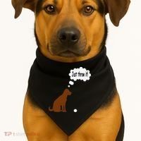Chocolate Labrador Retriever Funny Lab Dog USA-Made Doggie Bandana thumb 1