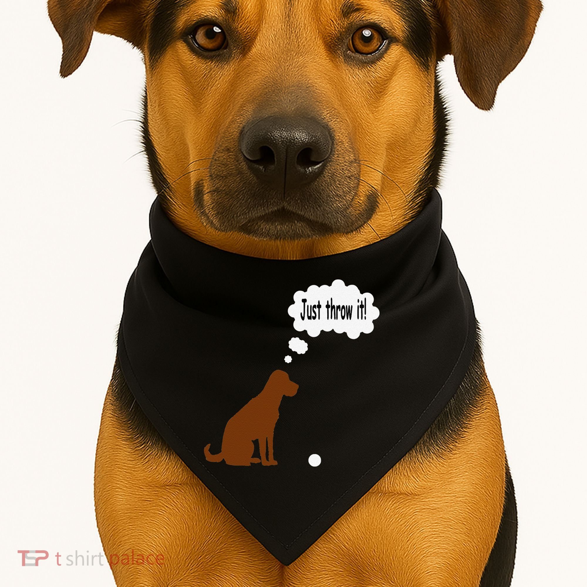 Chocolate Labrador Retriever Funny Lab Dog USA-Made Doggie Bandana
