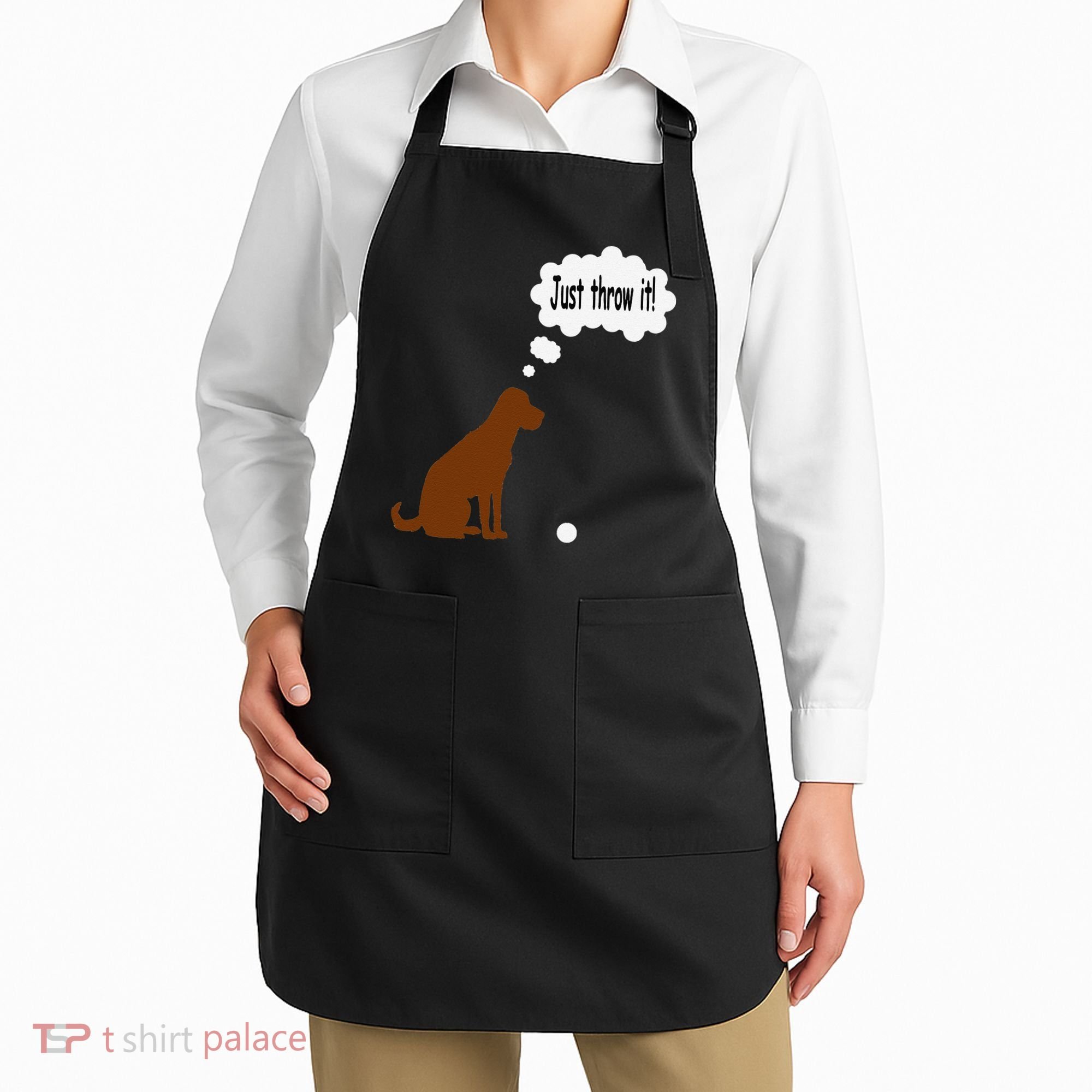 Chocolate Labrador Retriever Funny Lab Dog Apron