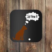 Chocolate Labrador Retriever Funny Lab Dog Coaster thumb 0