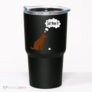 Chocolate Labrador Retriever Funny Lab Dog Tumbler