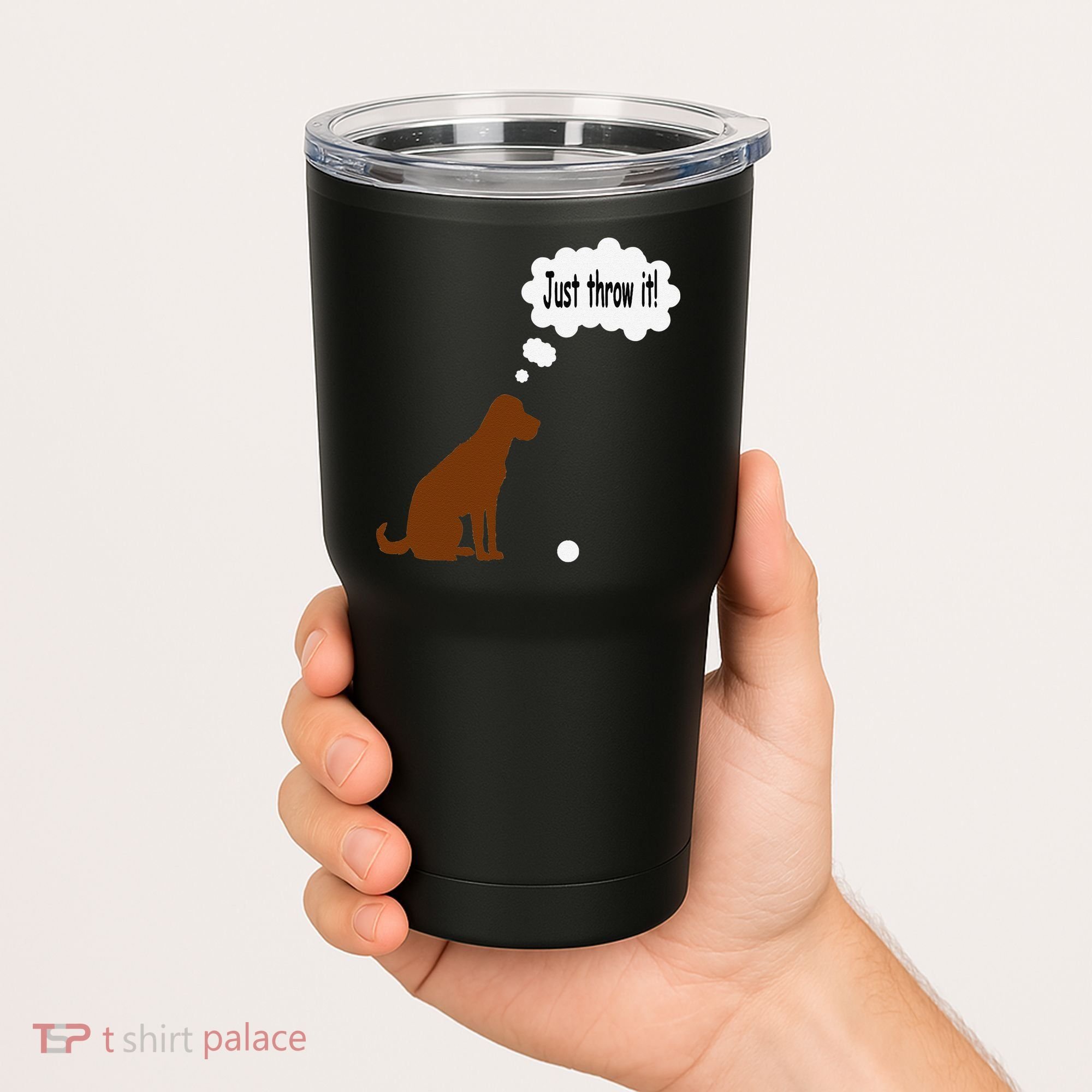 Chocolate Labrador Retriever Funny Lab Dog Tumbler