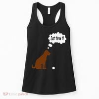 Chocolate Labrador Retriever Funny Lab Dog Women's Tank Top thumb 0