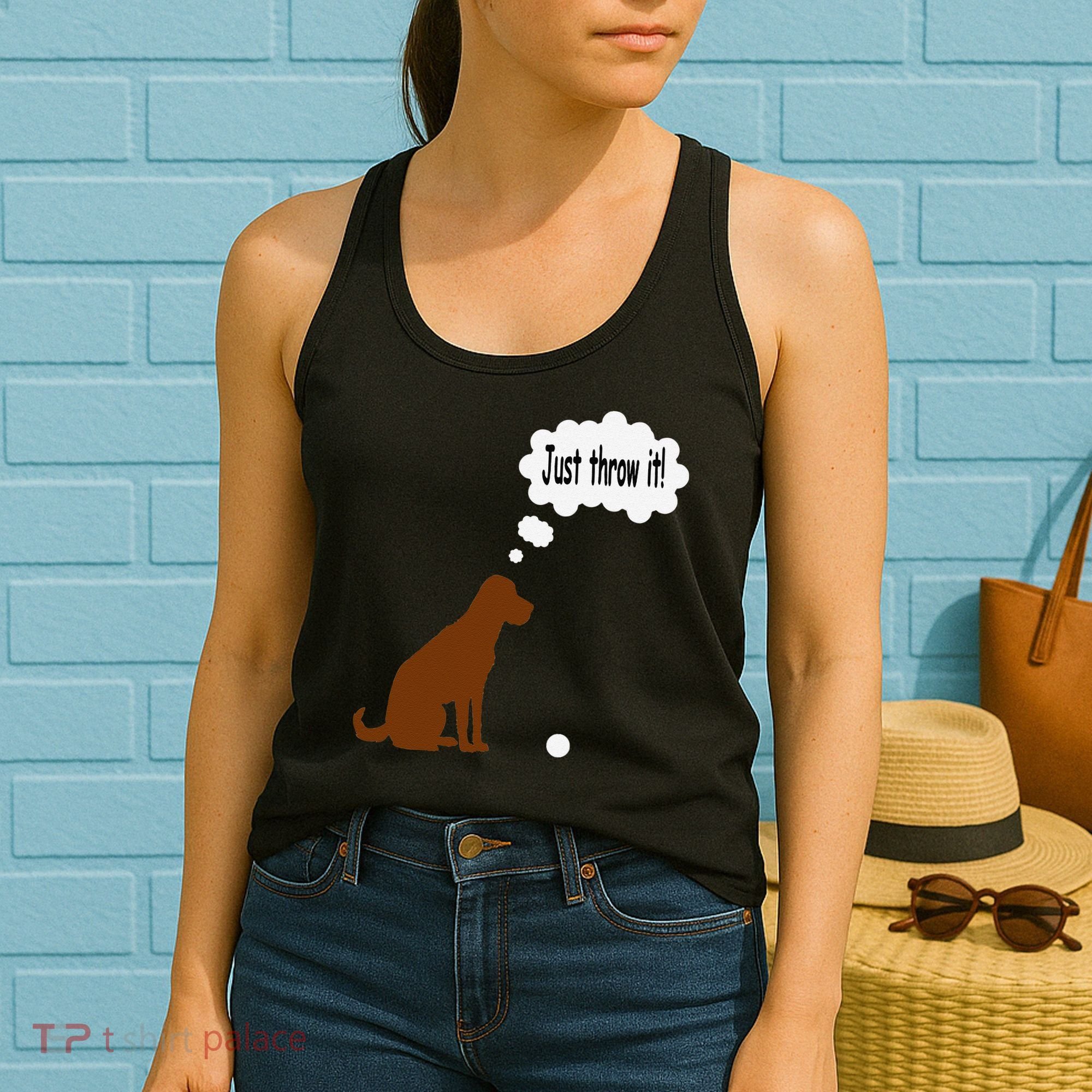Chocolate Labrador Retriever Funny Lab Dog Women's Tank Top