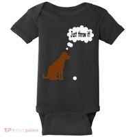 Chocolate Labrador Retriever Funny Lab Dog Baby Bodysuit thumb 0