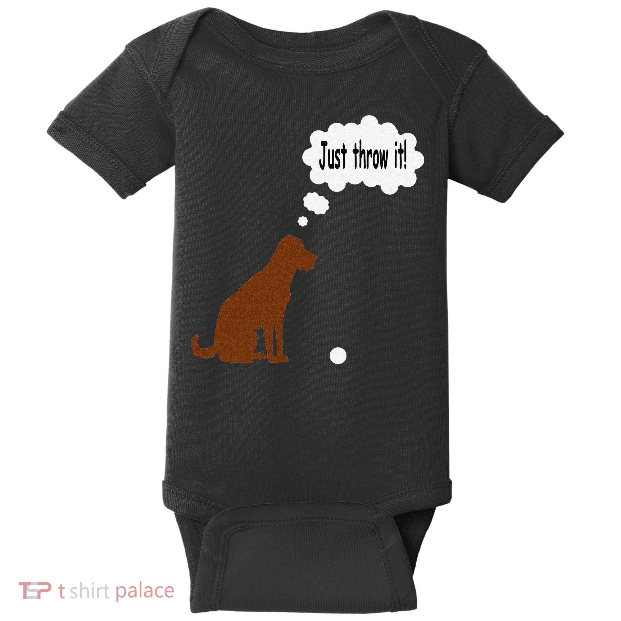 Chocolate Labrador Retriever Funny Lab Dog Baby Bodysuit
