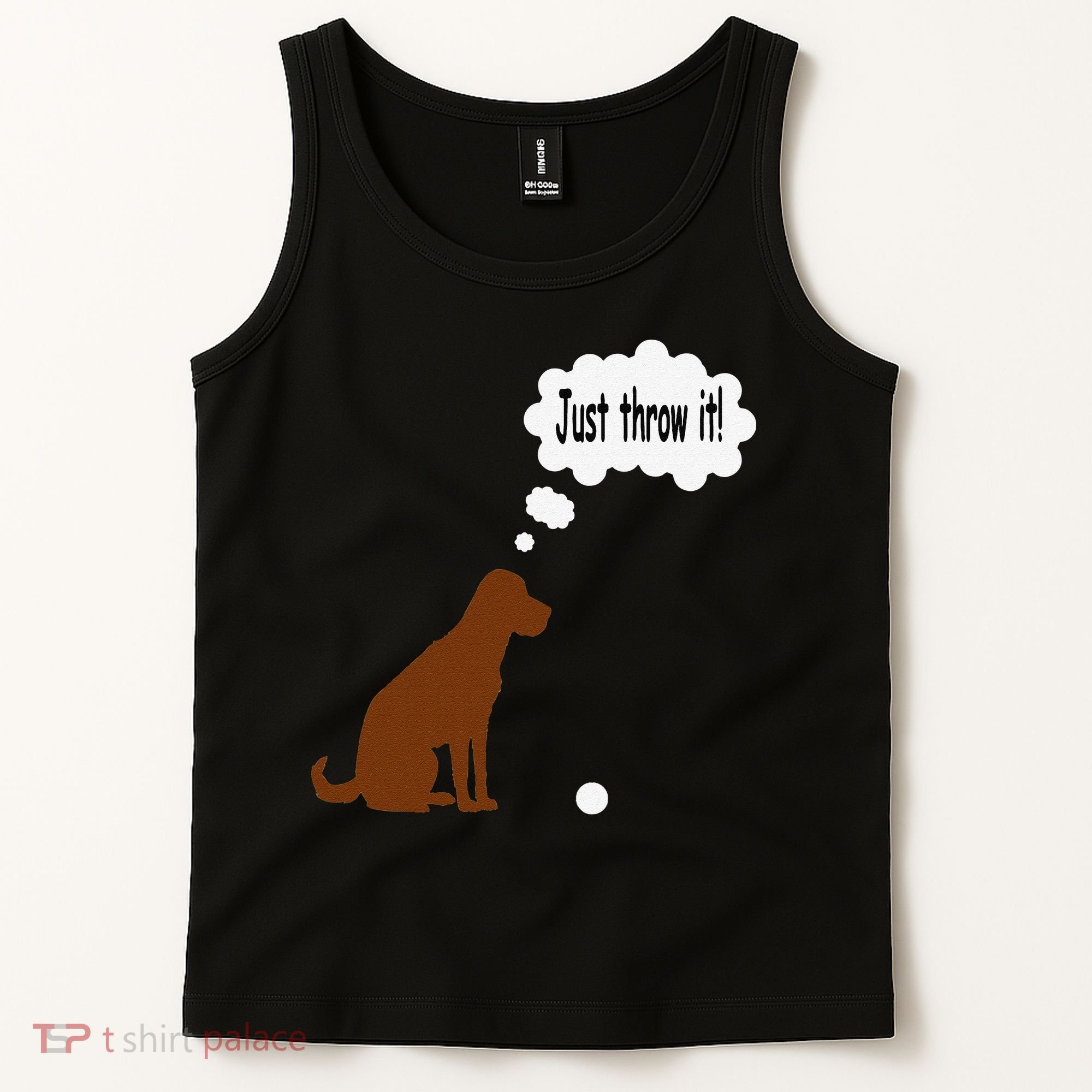 Chocolate Labrador Retriever Funny Lab Dog Tank Top
