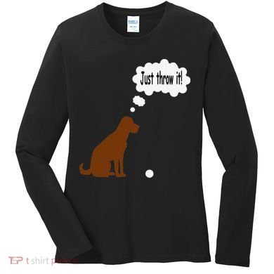 Chocolate Labrador Retriever Funny Lab Dog Women's Long Sleeve Shirt