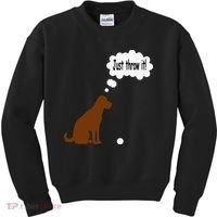 Chocolate Labrador Retriever Funny Lab Dog Kids Sweatshirt thumb 0