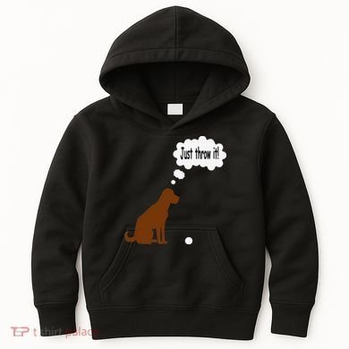 Chocolate Labrador Retriever Funny Lab Dog Kids Hoodie
