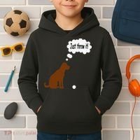 Chocolate Labrador Retriever Funny Lab Dog Kids Hoodie thumb 2