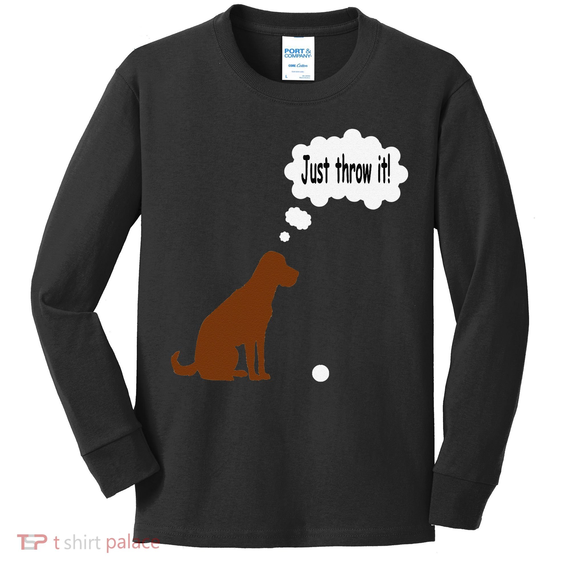Chocolate Labrador Retriever Funny Lab Dog Kids Long Sleeve Shirt