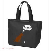 Chocolate Labrador Retriever Funny Lab Dog Tote Bag thumb 3