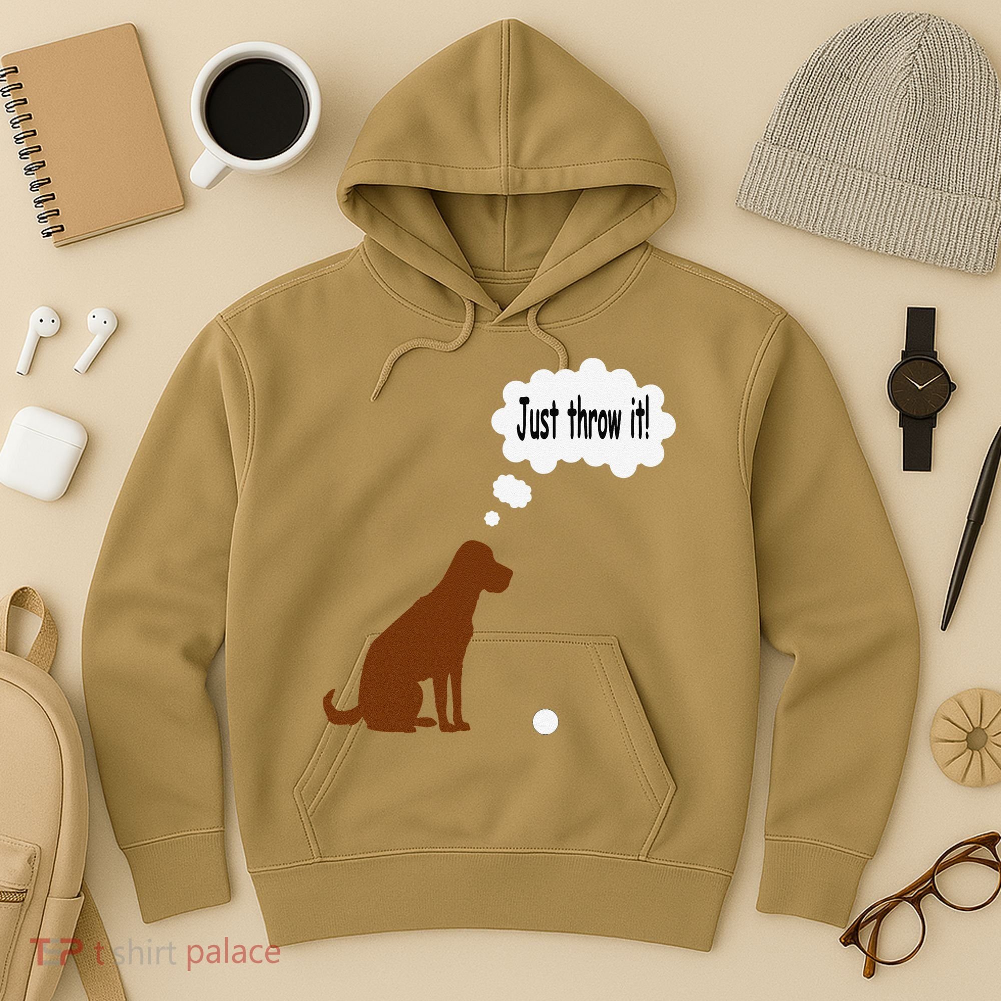 Chocolate Labrador Retriever Funny Lab Dog Hoodie