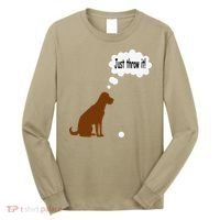 Chocolate Labrador Retriever Funny Lab Dog Long Sleeve Shirt thumb 0