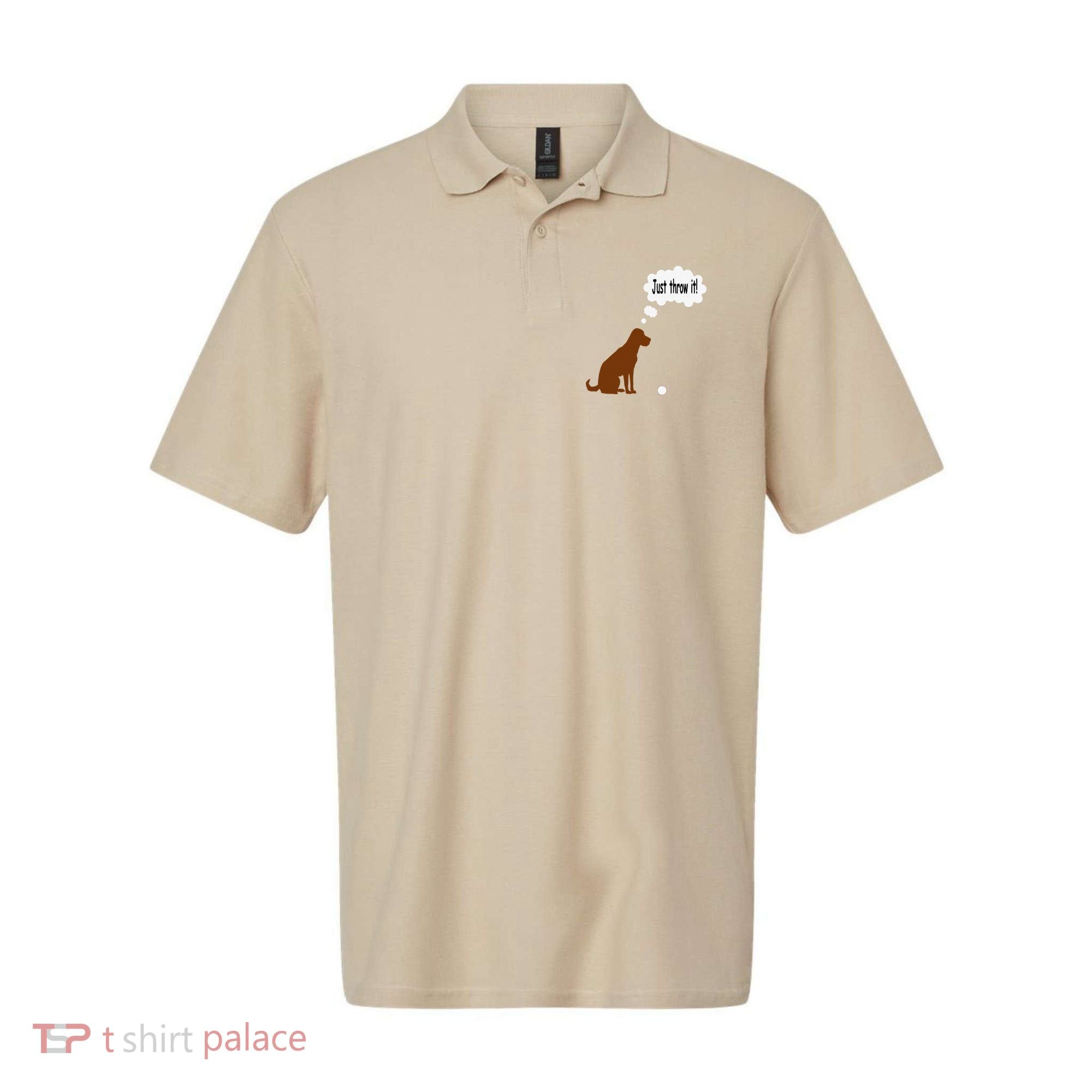 Chocolate Labrador Retriever Funny Lab Dog Polo