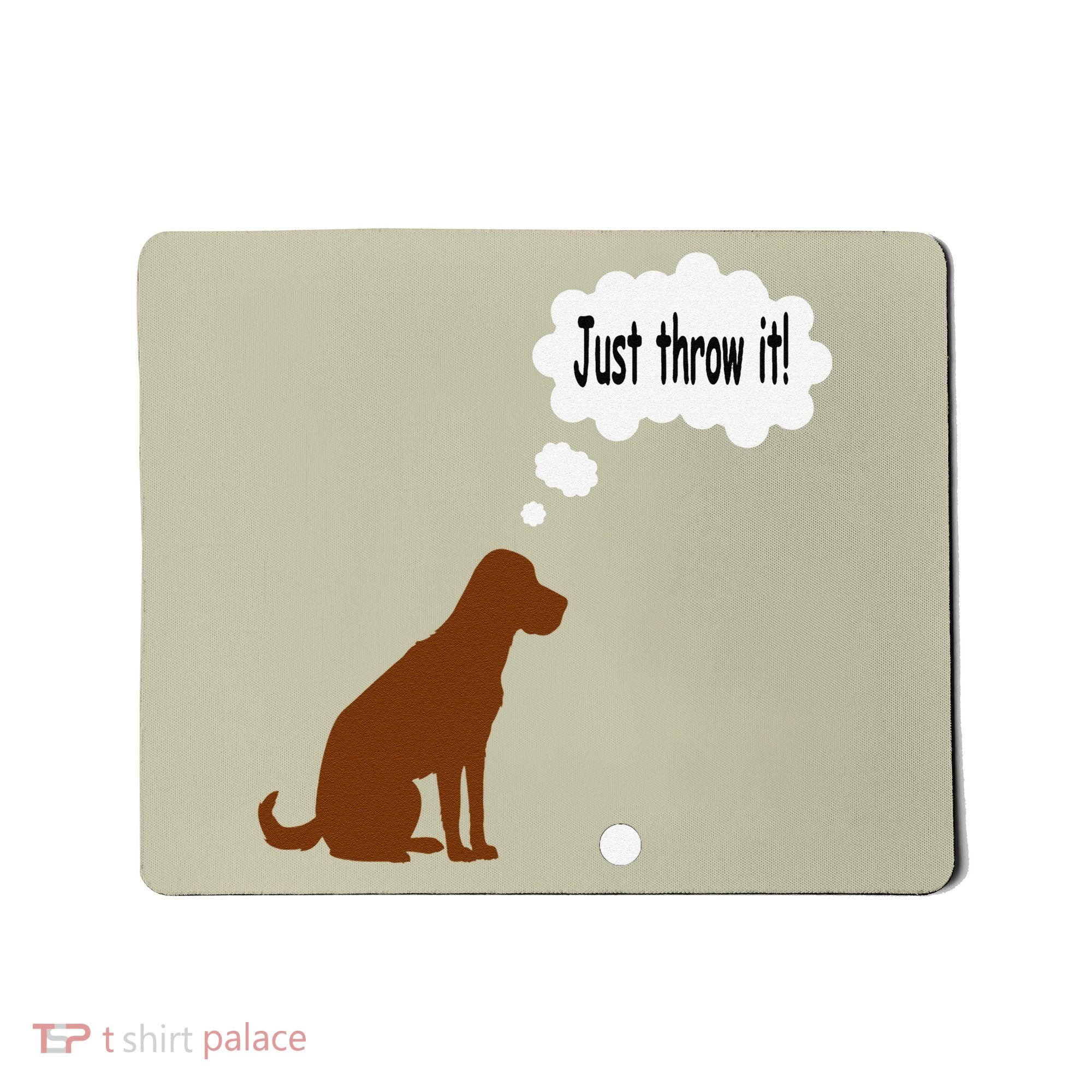 Chocolate Labrador Retriever Funny Lab Dog Mousepad