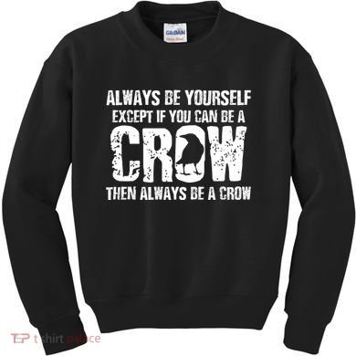 Crow Lover Raven Bird Vintage Kids Sweatshirt
