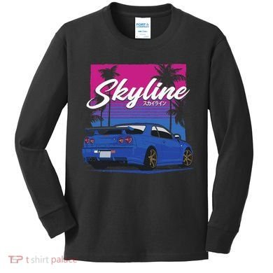 Classic Legendary R34 Jdm Kids Long Sleeve Shirt