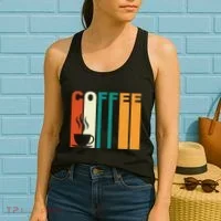 Coffee Lover Retro Women's Tank Top thumb 2