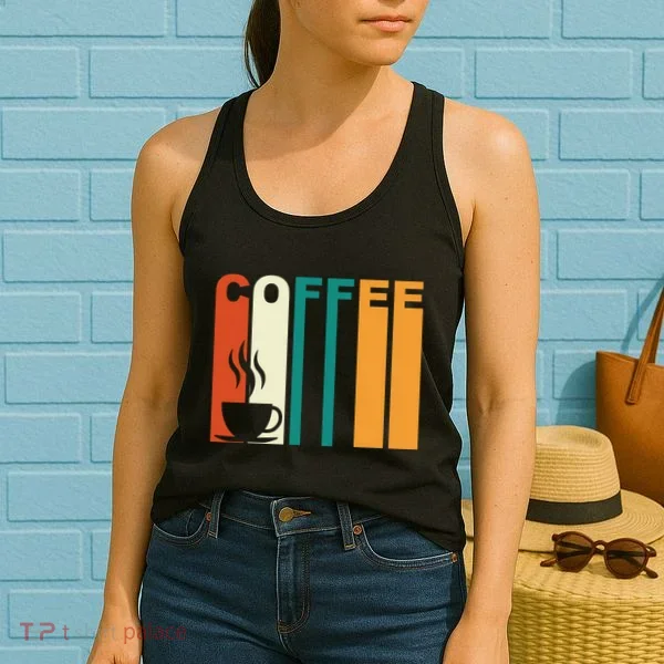 Coffee Lover Retro Women's Tank Top