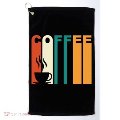 Coffee Lover Retro Golf Towel