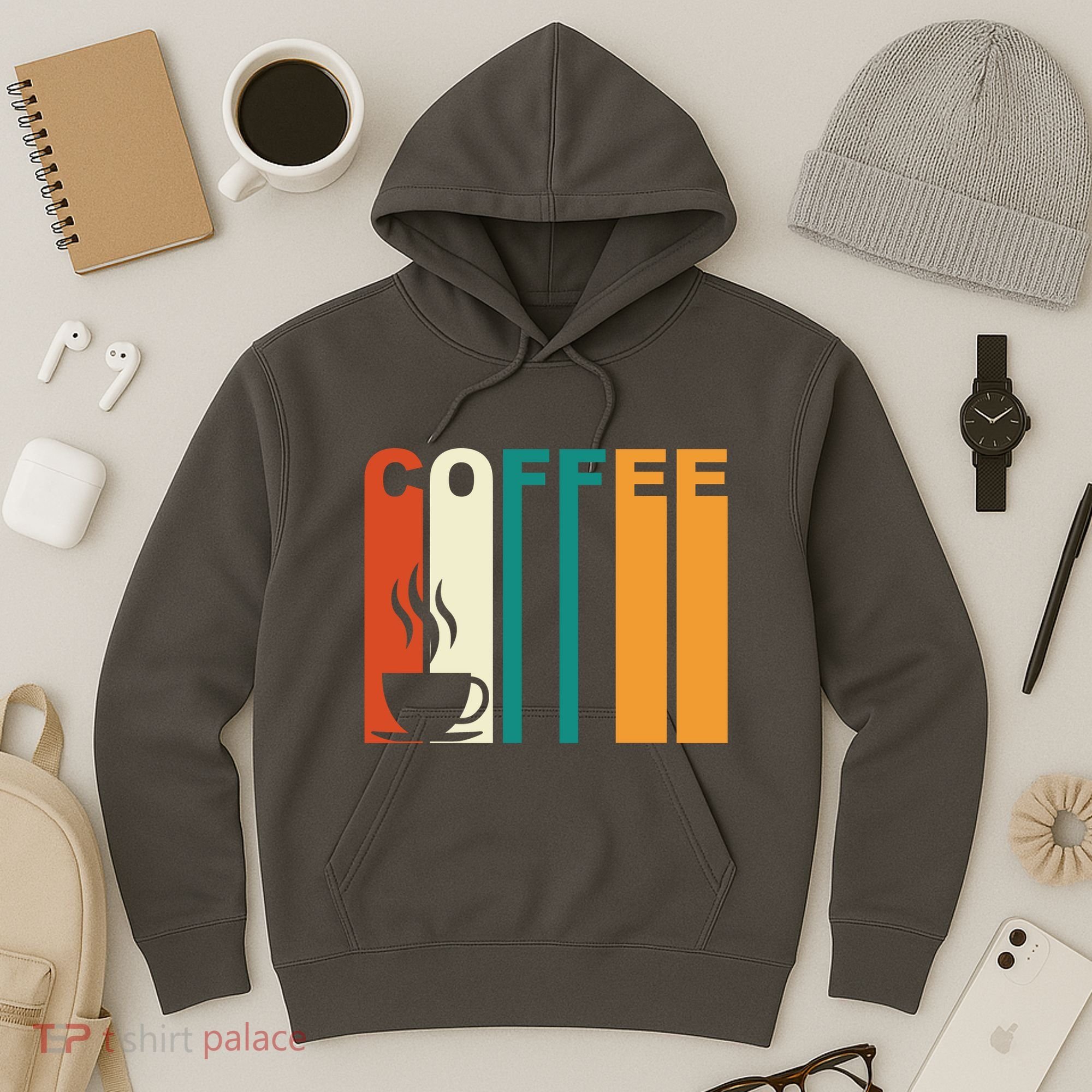Coffee Lover Retro Hoodie