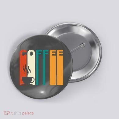 Coffee Lover Retro Button
