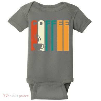 Coffee Lover Retro Baby Bodysuit