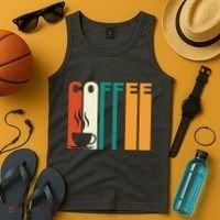 Coffee Lover Retro Tank Top thumb 4