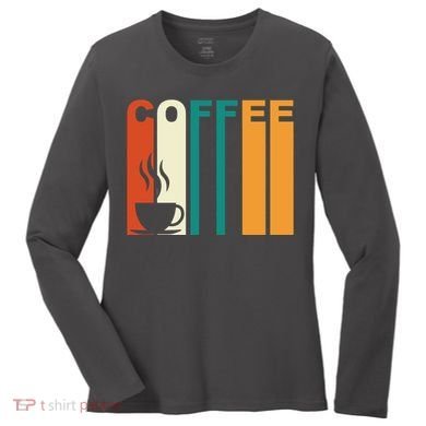 Coffee Lover Retro Women's Long Sleeve Shirt