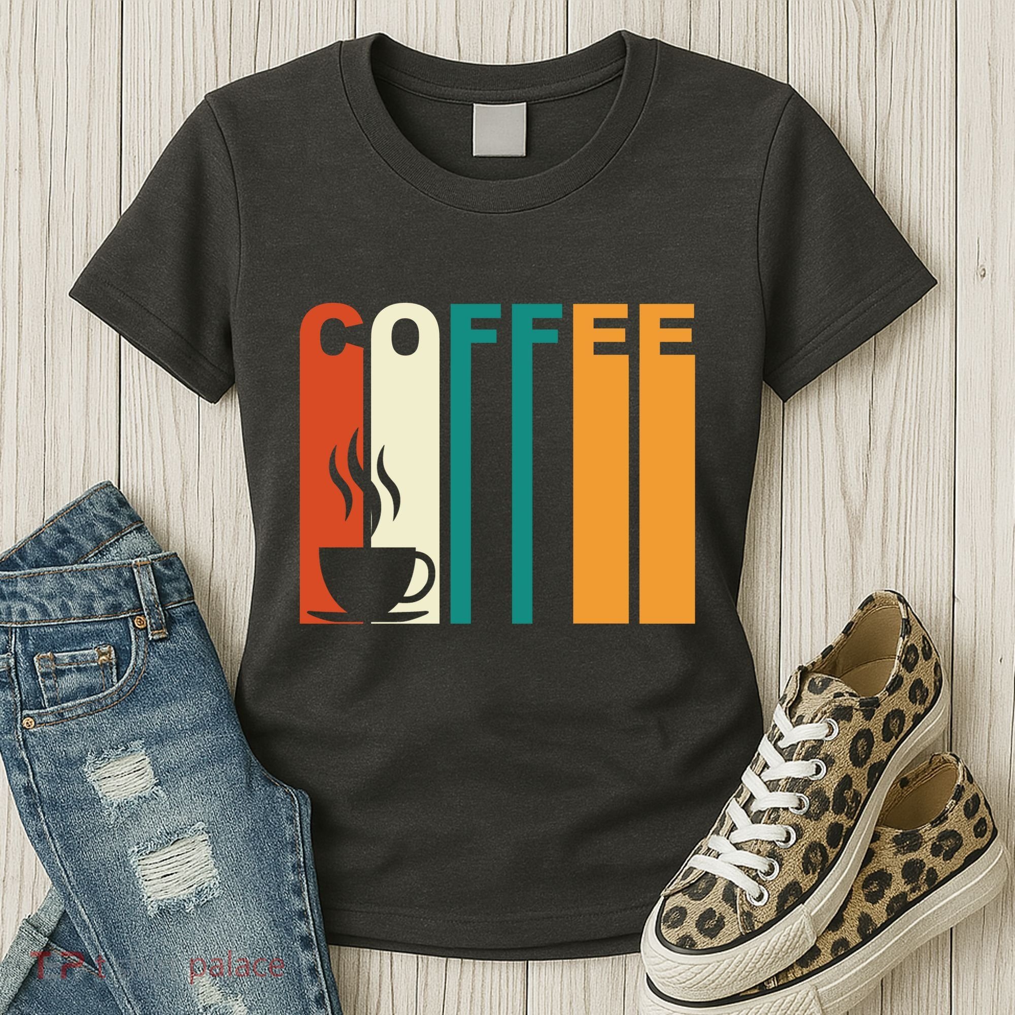 Coffee Lover Retro Women's T-Shirt