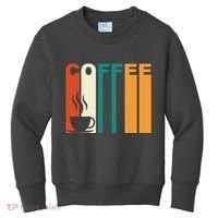 Coffee Lover Retro Kids Sweatshirt thumb 0