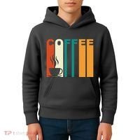 Coffee Lover Retro Kids Hoodie thumb 4