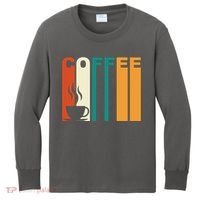 Coffee Lover Retro Kids Long Sleeve Shirt thumb 0