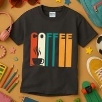 Coffee Lover Retro Kids T-Shirt thumb 3