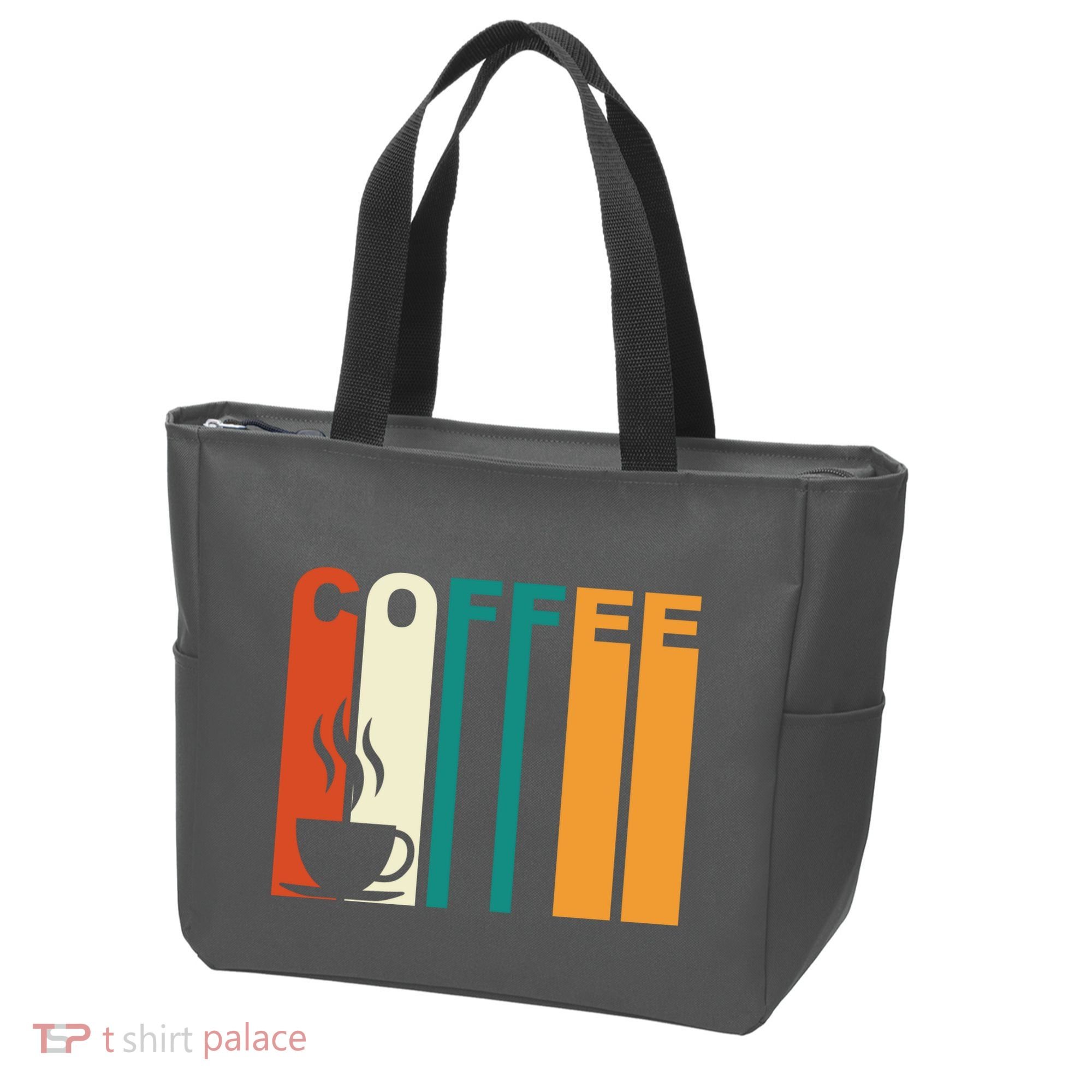 Coffee Lover Retro Tote Bag