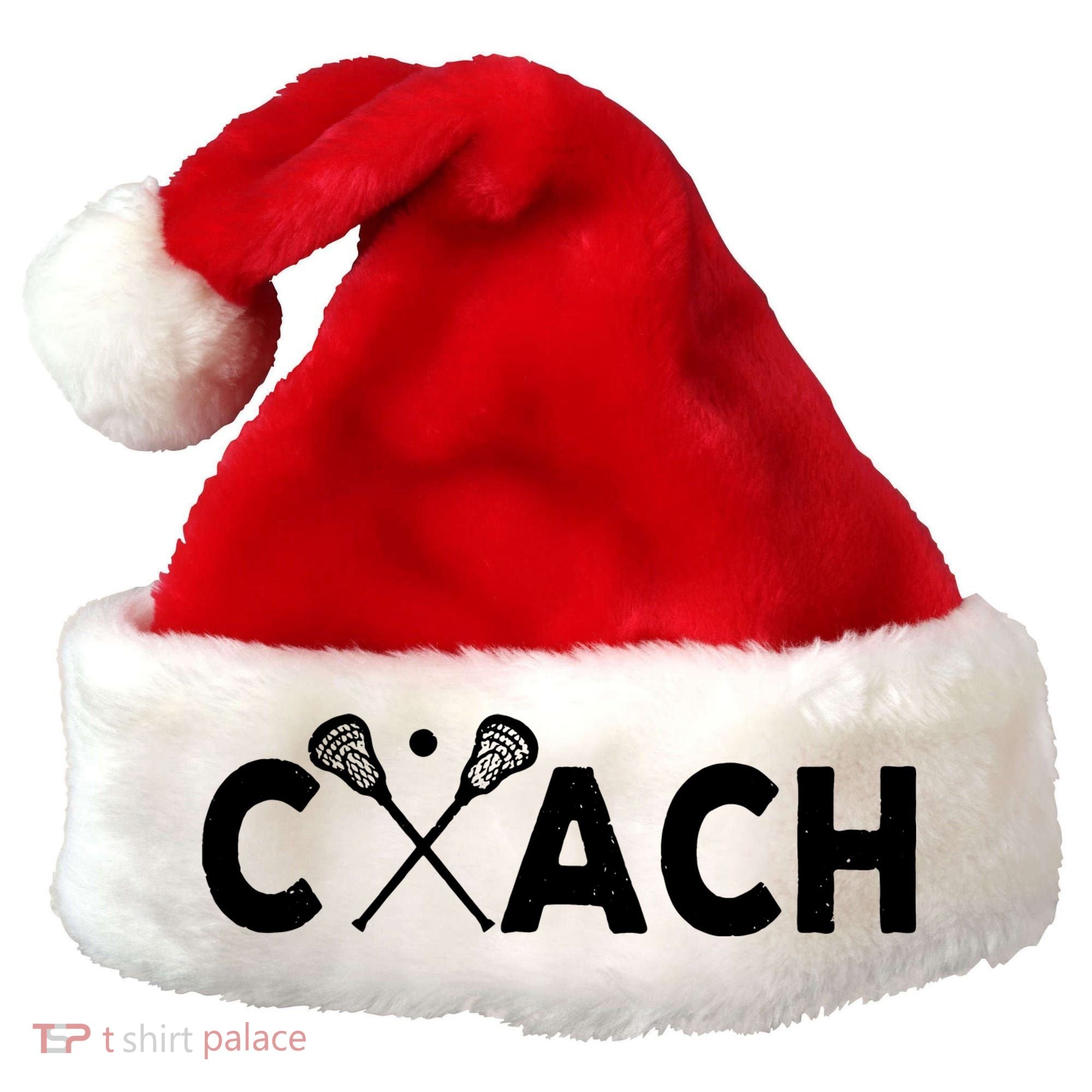 Coach Lacrosse Retro Team Santa Hat