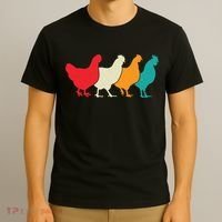 Chicken Lovers Retro Vintage Chicken T-Shirt thumb 3