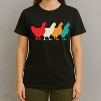 Chicken Lovers Retro Vintage Chicken T-Shirt thumb 4