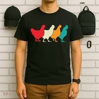 Chicken Lovers Retro Vintage Chicken T-Shirt thumb 6