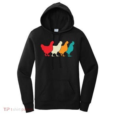 Chicken Lovers Retro Vintage Chicken Women's Hoodie