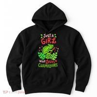 Chameleon Lizard Reptile Pet Cute Gift Hoodie thumb 0