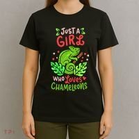 Chameleon Lizard Reptile Pet Cute Gift T-Shirt thumb 4
