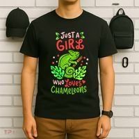 Chameleon Lizard Reptile Pet Cute Gift T-Shirt thumb 6