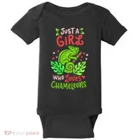 Chameleon Lizard Reptile Pet Cute Gift Baby Bodysuit thumb 0
