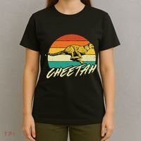 Cheetah Lover Retro Vintage Safari Zoo Animal Lover T-Shirt thumb 4