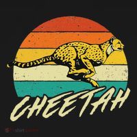 Cheetah Lover Retro Vintage Safari Zoo Animal Lover T-Shirt thumb 7