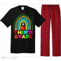 Cute Leopard Rainbow Funny Third Grade Teacher Pajama Set thumb 0