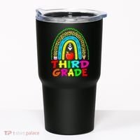 Cute Leopard Rainbow Funny Third Grade Teacher Tumbler thumb 0